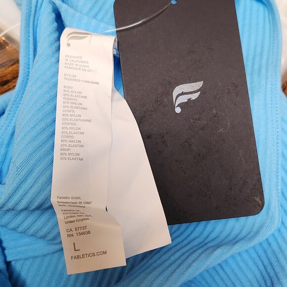 FABLETICS Sheer Rib Tank Razorback - Large - NWT NEW - Picture 8 of 9